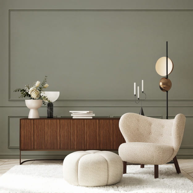 Les Dominotiers DOM_2026 Volume 11 Wall Panelling Lucien Sage - mural imitujący francuskie listwy ścienne