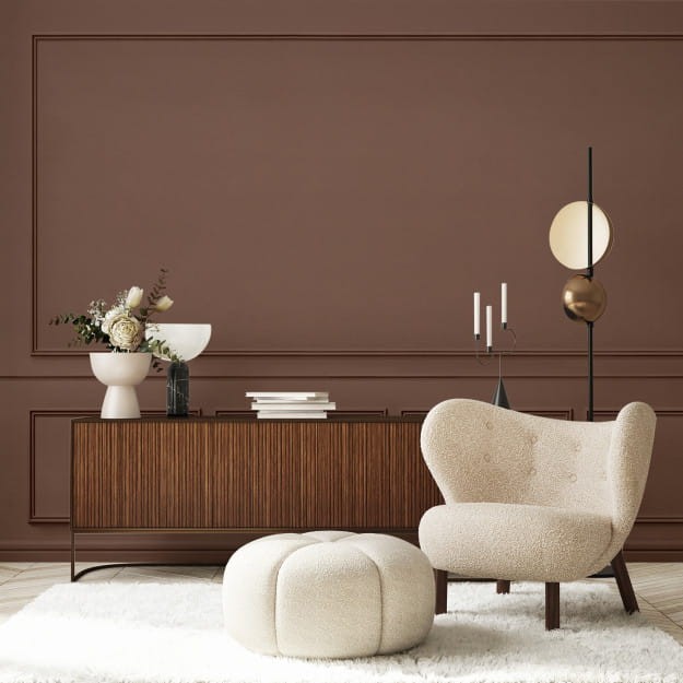 Les Dominotiers DOM_2024 Volume 11 Wall Panelling Lucien Terra - mural imitujący francuskie listwy ścienne