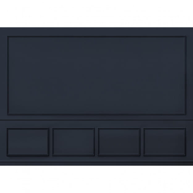 Les Dominotiers DOM_2020 Volume 11 Wall Panelling Lucien Navy - mural imitujący francuskie listwy ścienne