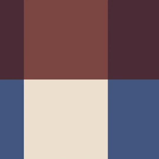 Casadeco 200377817 Galons & Frises La Charmante Bleu outremer/amarena - border w kratkę