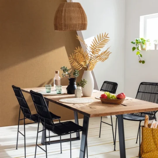 Caselio 103221818 Graphic Uni Mat Grege - matowa jasnoszara tapeta imitująca len