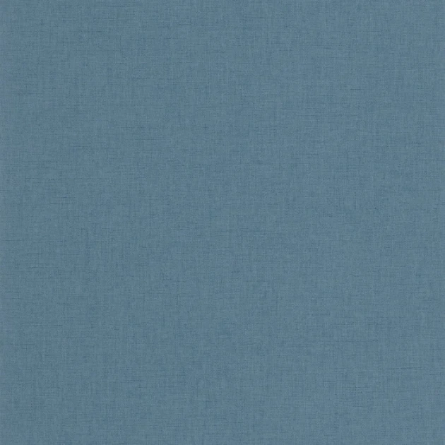 Caselio 103226399 Graphic Uni Mat Bleu ouragan - matowa granatowa tapeta imitująca len