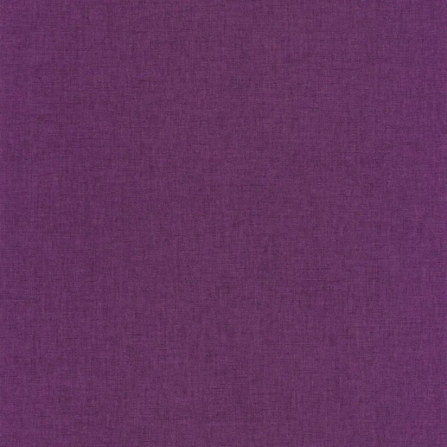 Caselio 103225128 Graphic Uni Mat Aubergine - matowa fioletowa tapeta imitująca len