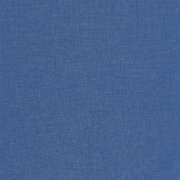 Caselio 103236629 Graphic Uni Metallise/Irise Bleu electrique dore - tapeta imitująca len z połyskującymi akcentami w kolorze indygo