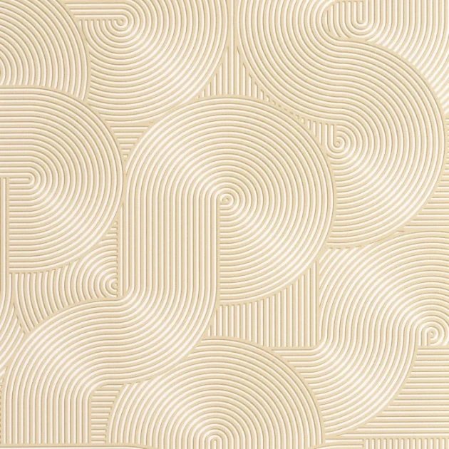 Caselio 105511187 Graphic Circle Beige - tapeta w linie ułożone w obłe kształty