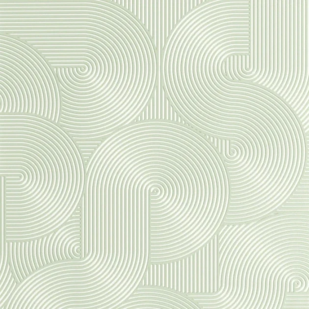 Caselio 105517076 Graphic Circle Vert d'eau - tapeta w linie ułożone w obłe kształty