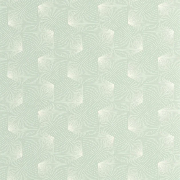 Caselio 105527025 Graphic Filament Vert d'eau - tapeta w geometryczny wzór w stylu art deco