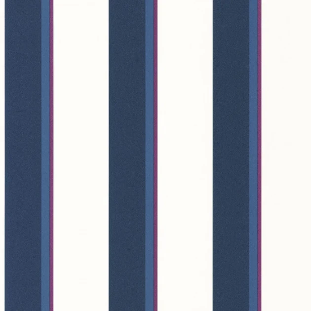 Caselio 105530564 Graphic Linear Bleu aubergine - tapeta w pasy