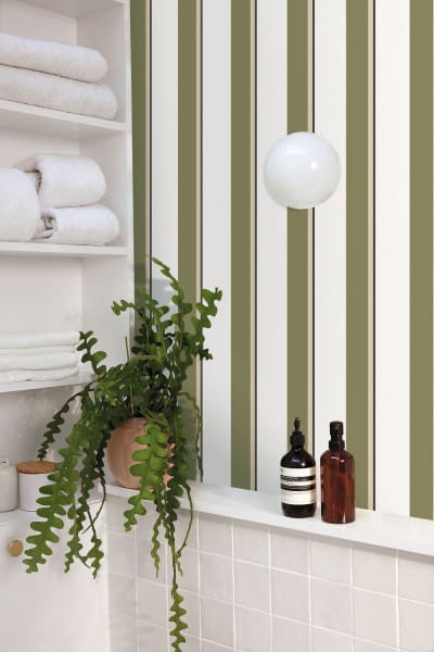 Caselio 105530564 Graphic Linear Bleu aubergine - tapeta w pasy
