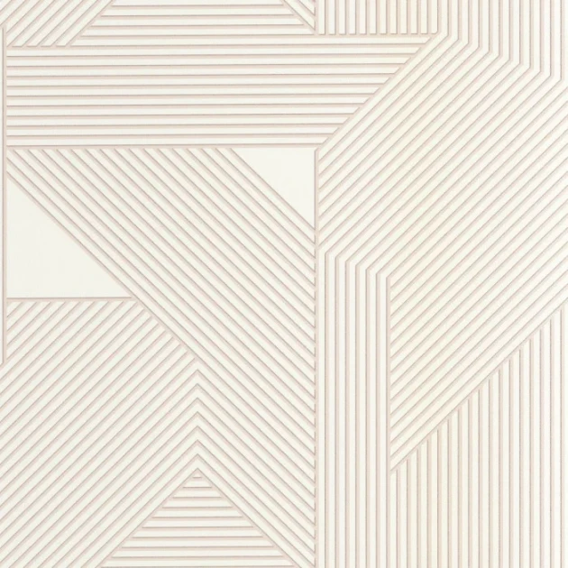 Caselio 105540930 Graphic Movement Gris argent - tapeta w geometryczny wzór utworzony z linii