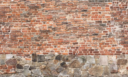 Boras Tapeter 9504W Studio Stone Wall Red - mural cegła
