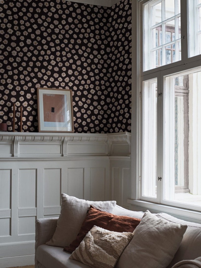 Boras Tapeter 9545W Studio Sweet White - mural w kwiaty