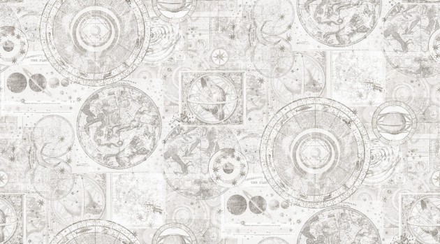 Boras Tapeter 9549W Studio Vintage Star Map Multi - mural mapa gwiazd