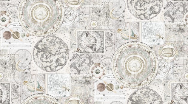 Boras Tapeter 9550W Studio Vintage Star Map Multi - mural mapa gwiazd