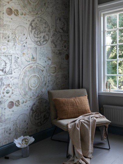 Boras Tapeter 9550W Studio Vintage Star Map Multi - mural mapa gwiazd