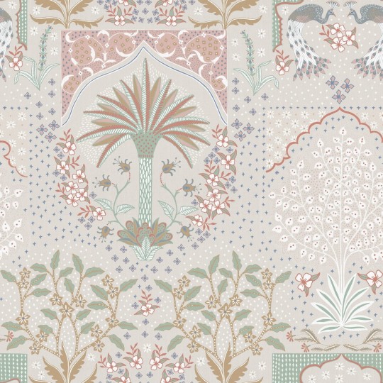 Boras Tapeter 9579W Studio Peacock Multi - mural w misterny, egzotyczny wzór