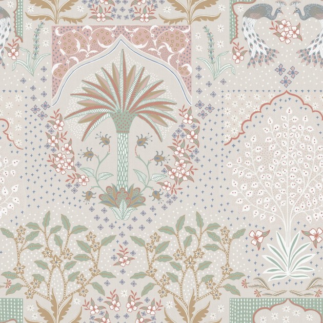 Boras Tapeter 9579W Studio Peacock Multi - mural w misterny, egzotyczny wzór