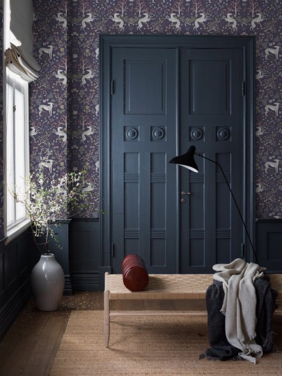 Boras Tapeter 9582W Studio Whippet Multi - mural roślinny z psami