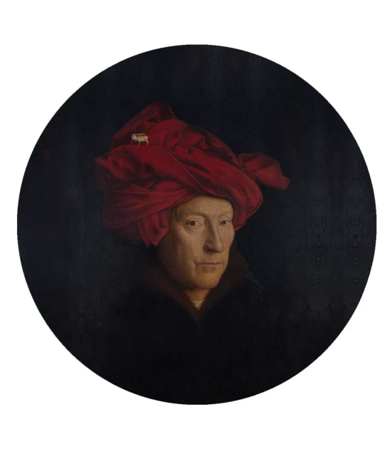 Wallcolors Dots Van Eyck - okrągły mural w reprodukcje dzieła Jana van Eycka