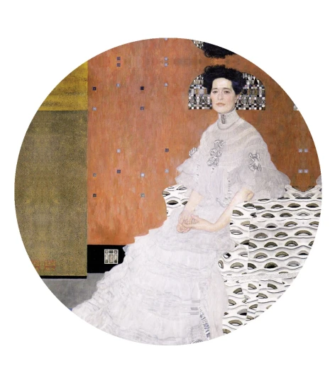 Wallcolors Dots Fritza - okrągły mural w dzieło Gustava Klimta