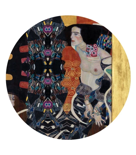 Wallcolors Dots Judith II - okrągły mural w dzieło Gustava Klimta