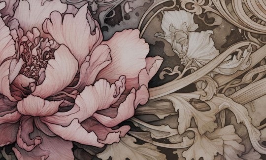 Wall Art Miraculum - mural w kwiaty