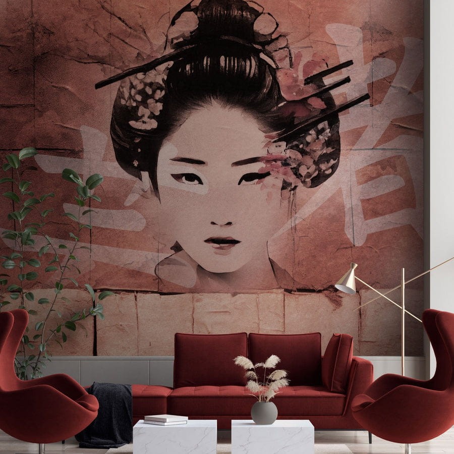 Wall Art Geisha - mural z motywem gejszy