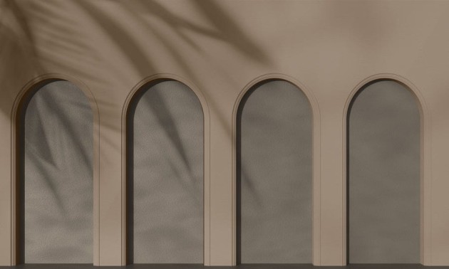 Wall Art Libra Coffee - mural w architektoniczny motyw