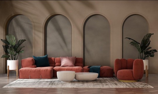 Wall Art Libra Coffee - mural w architektoniczny motyw