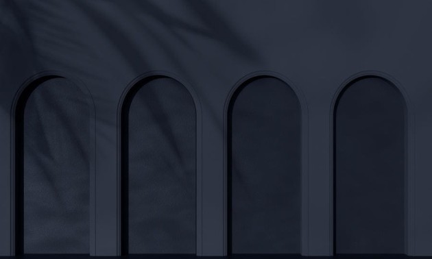 Wall Art Libra Graphite - mural w architektoniczny motyw