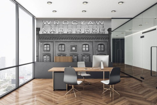 Wall Art Station B&W - mural w dworzec kolejowy Nadodrze