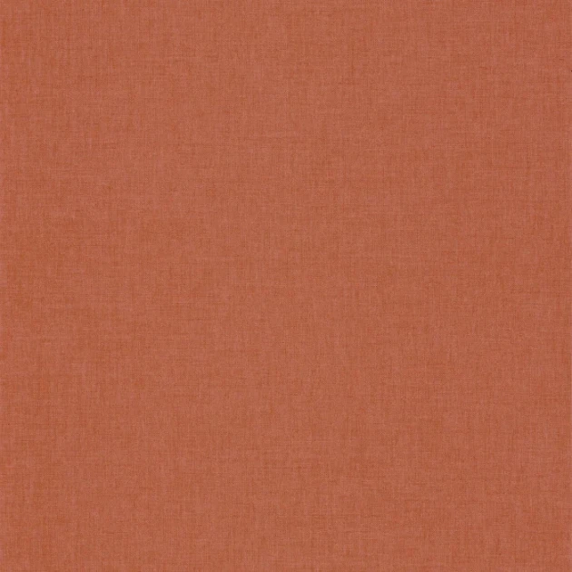Caselio 100604313 Les Minis Mondes Hygge Uni Terracotta - tapeta imitująca tkaninę w kolorze terakoty