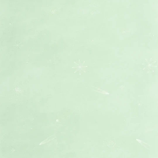 Caselio 105697001 Les Minis Mondes Ciel Etoile Vert d'eau phosphoresecent - tapeta dla dzieci w gwiazdy