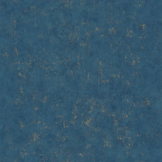 Caselio 101496360 Color Box 3 Beton Uni Bleu jean dore - tapeta imitująca strukturę betonu z miedzianymi akcentami