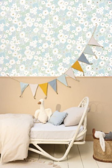 Caselio 100601520 Color Box 3 Hygge Uni Blanc or - tapeta imitująca tkaninę