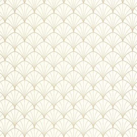 Caselio 103820242 Color Box 3 Edgar Blanc or - tapeta w stylu art deco