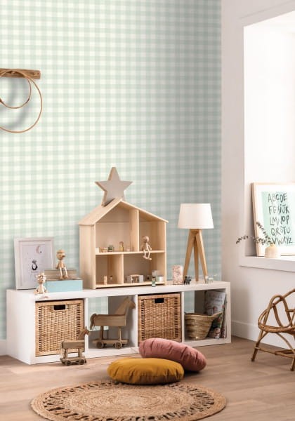 Caselio 104420510 Color Box 3 Victoria Parme - tapeta w kratkę