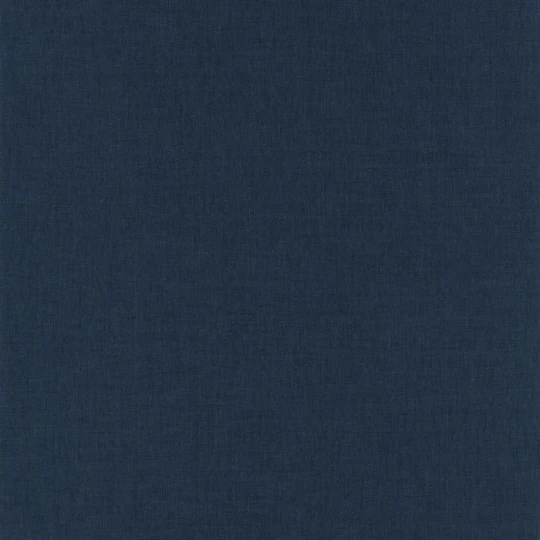 Caselio 68526640 Color Box 3 Linen Uni Bleu marine fonce - tapeta imitująca len