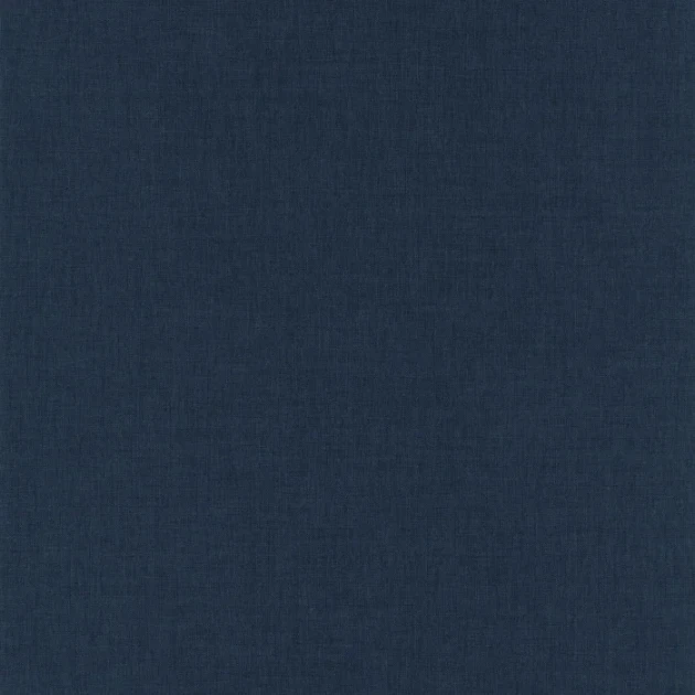 Caselio 68526640 Color Box 3 Linen Uni Bleu marine fonce - tapeta imitująca len