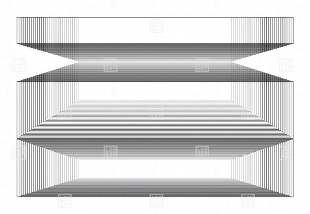 London Art 24001 2 Exclusive Wallpaper 24 Lizard - mural w linie tworzące trójwymiarowy wzór
