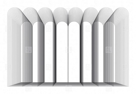 London Art 24003 2 Exclusive Wallpaper 24 City Kids - mural w linie tworzące trójwymiarowy wzór