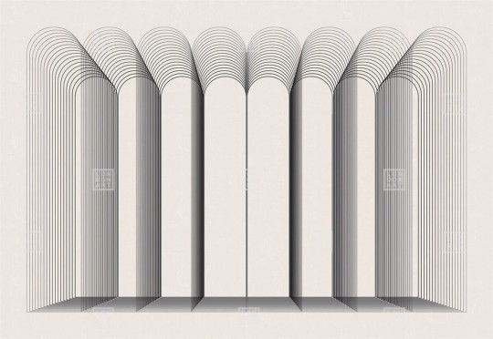 London Art 24003 1 Exclusive Wallpaper 24 City Kids - mural w linie tworzące trójwymiarowy wzór