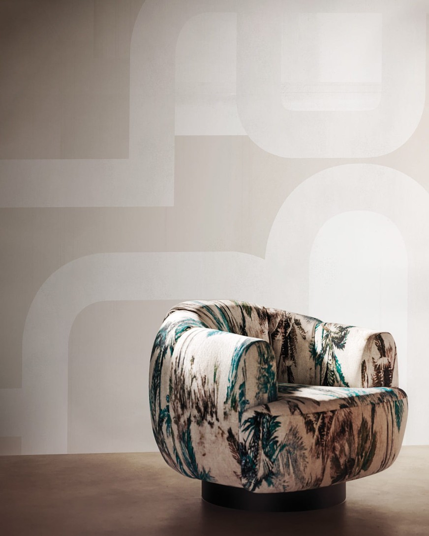 London Art 24004 1 Exclusive Wallpaper 24 No Feelings - mural w obłe kształty