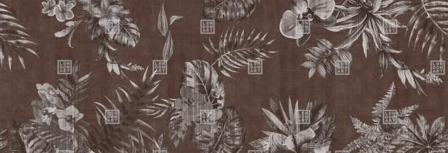 London Art 24007 3 Exclusive Wallpaper 24 Hung up on a dream - mural w delikatne liście