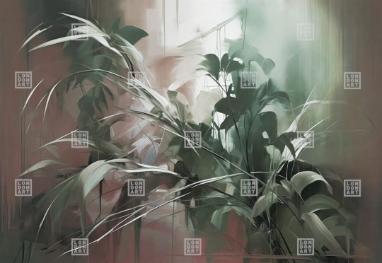 London Art 24017 1A Exclusive Wallpaper 24 Aria - mural w roślinny motyw