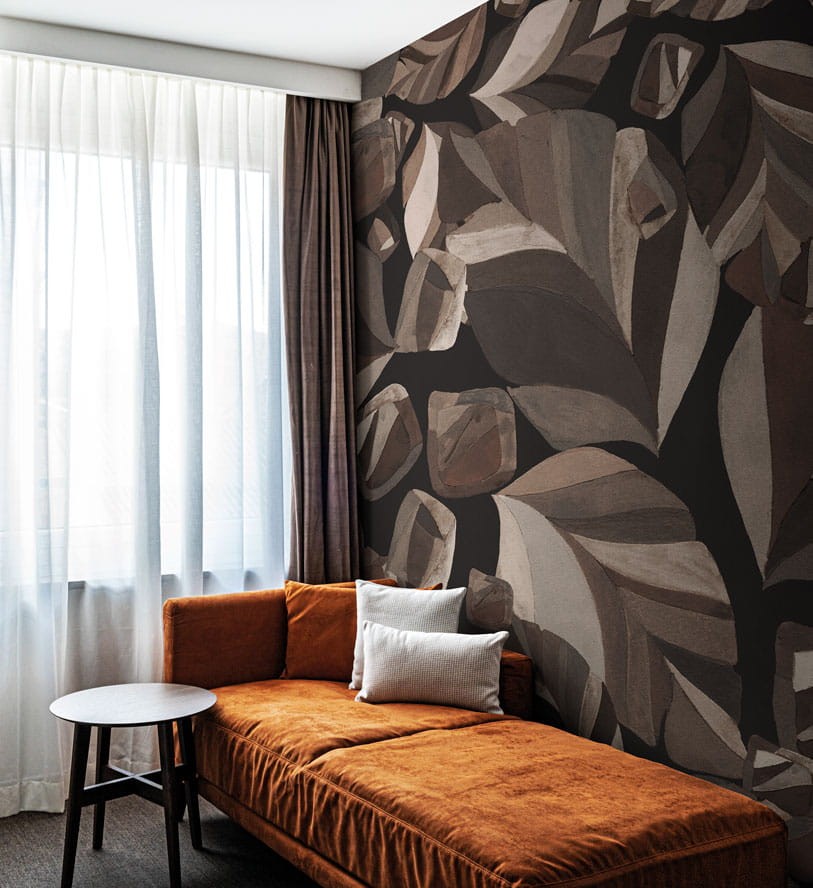 London Art 24033 1 Exclusive Wallpaper 24 Skyfall - mural w minimalistyczny roślinny motyw