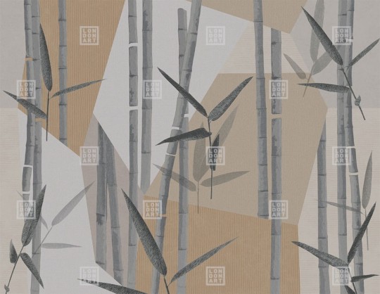 London Art 24045 1 Exclusive Wallpaper 24 Bambuseae - mural w minimalistyczny roślinny motyw