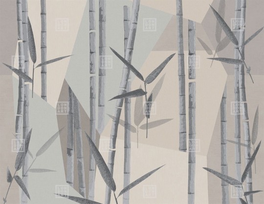 London Art 24045 4 Exclusive Wallpaper 24 Bambuseae - mural w minimalistyczny roślinny motyw