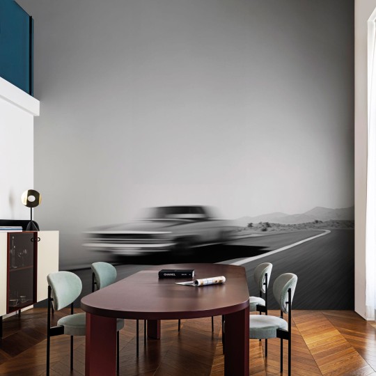 London Art 24025 3 Exclusive Wallpaper 24 Route 66 - mural w samochód na drodze Route 66