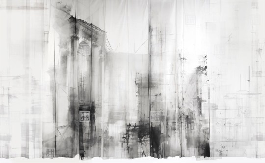 London Art 24031 1 Exclusive Wallpaper 24 Work in progress - mural w architektoniczny motyw